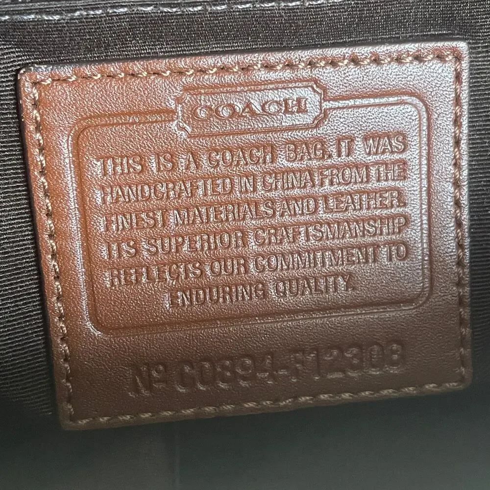 Rare Coach Soho Mini Brown Signature Flap Bag | 12303 Jacquard & Leather Y2K